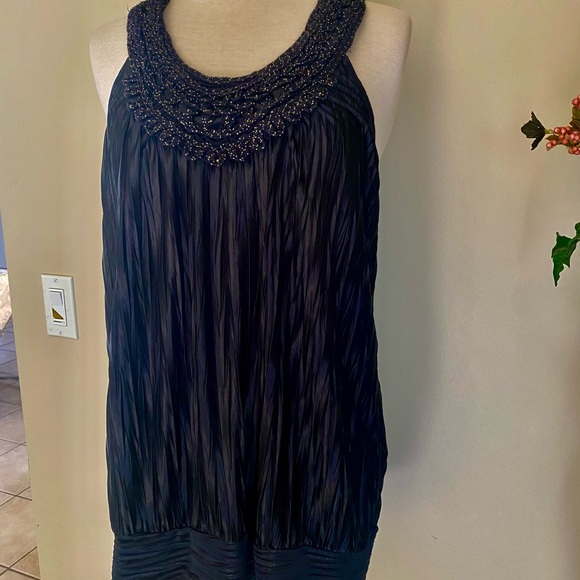 My Michelle Tops - Elegant Black Sleeveless Top black and gold